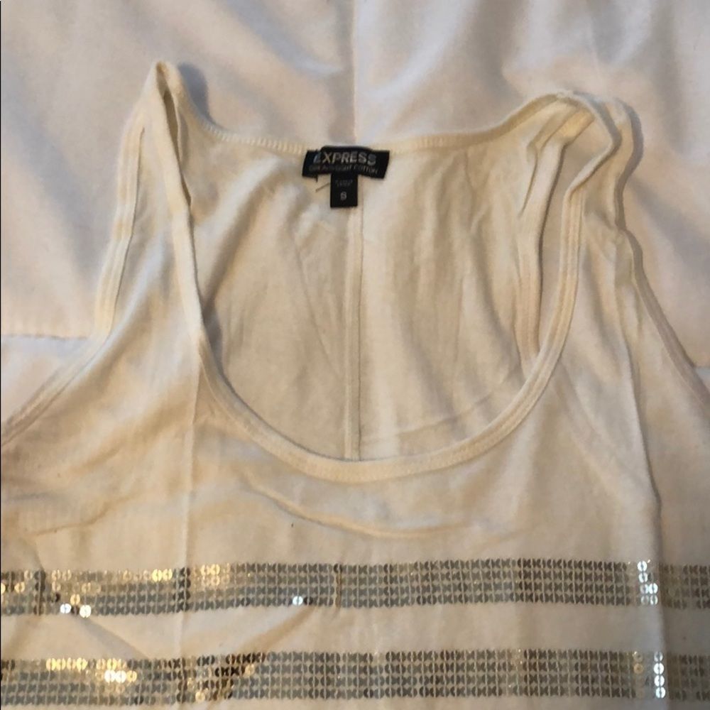 Express sequin tank top - Picture 2 of 3